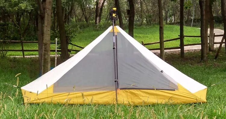 

Ultralight 1 Person 410G Camping inner Tent Outdoor 20D Nylon Both Sides Silicon Coating Rodless Pyramid outdoor zelt inner Tent
