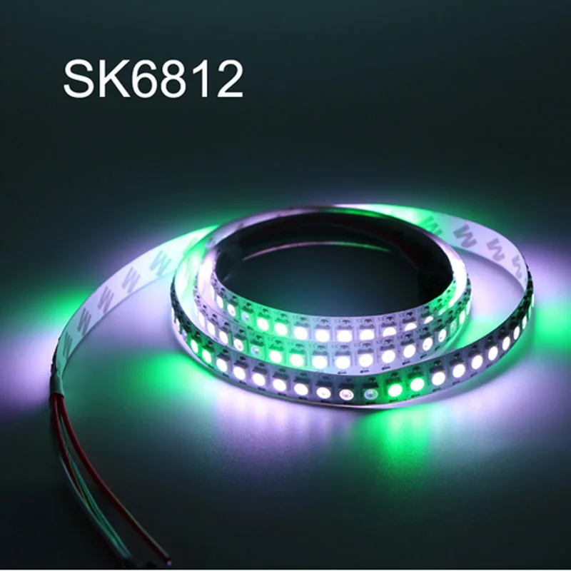 Светодиодная лента SK6812 RGBW 4 в 1 30/60/пикселей/м индивидуальная Адресуемая IC лампа