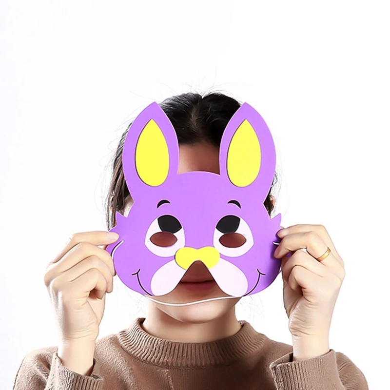 

Mask Birthday Party Supplies EVA Foam Animal Masks Cartoon Kids Party Dress Up Costume Zoo Jungle Mask Party Decoration
