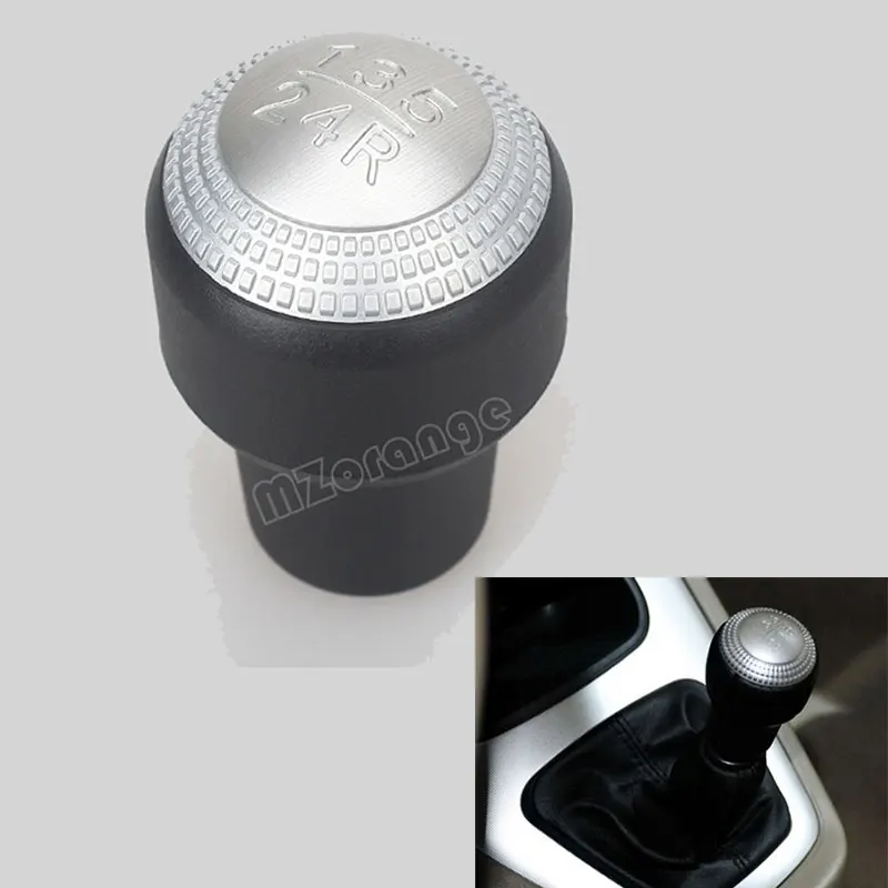 

New 5 Speed Knob Gear Shift For 2003 2004 2005 2006 2007 2008 Hyundai Tiburon Coupe 437112C200LK / 43711 2C200LK black silver