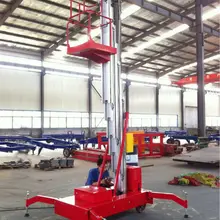 Одностоечный гидравлический алюминиевый рабочий подъемник