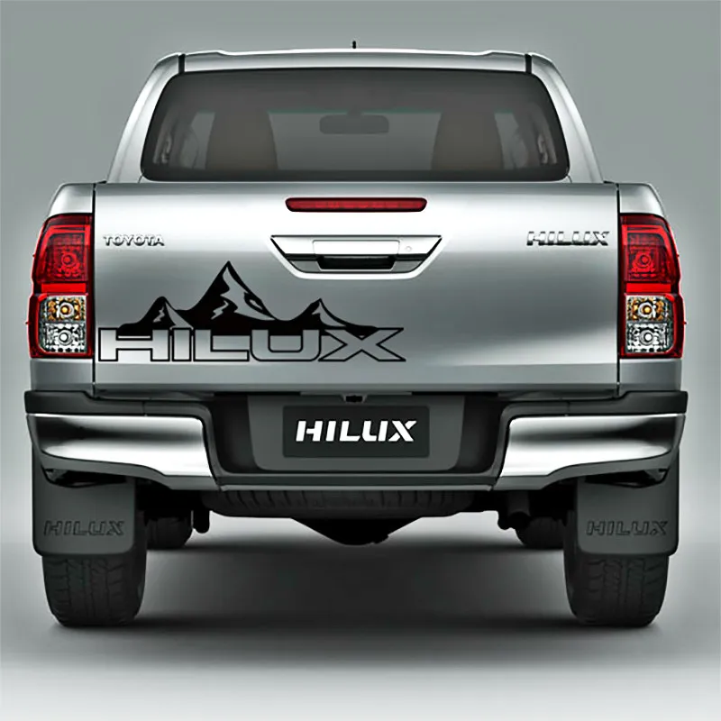 #*Cheap free shipping 1 Pcs hilux mountain racing door tailgate stripe graphic vinyl car sticker for toyota hilux revo vigo