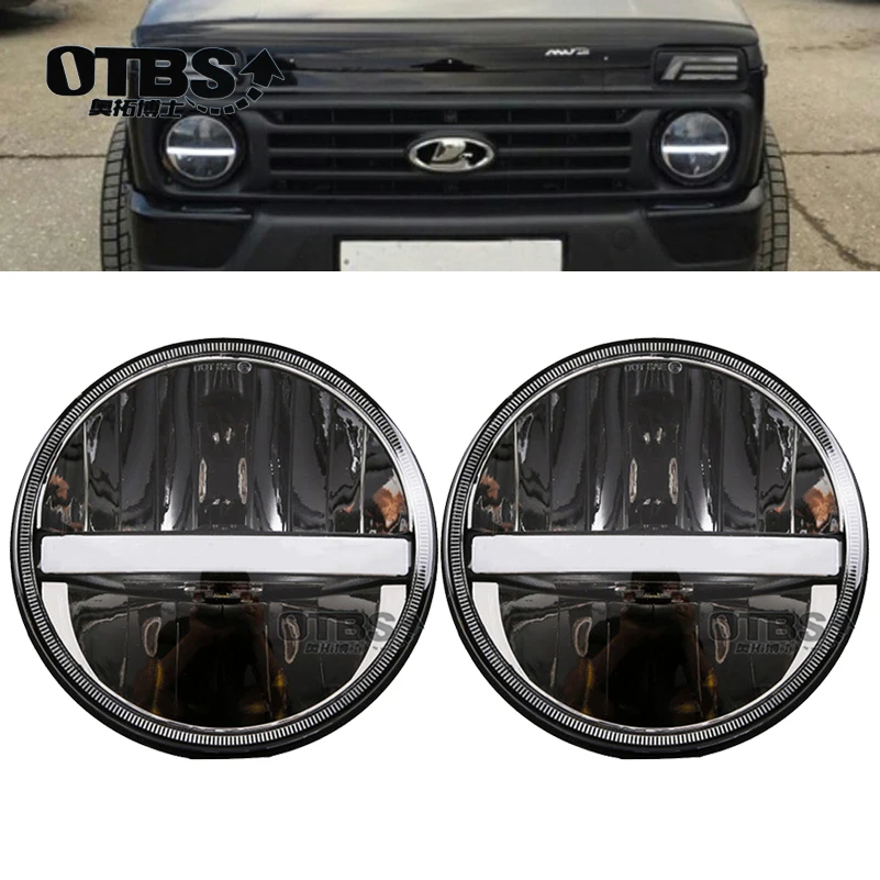 

OTBS 2 Pcs 36w 7 inch Round LED Headlight For Nissan Patrol Y60 Hummer H1&H2 Patrol Y60 For Jeep Wrangler TJ JK LJ CJ