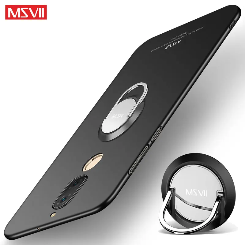 Чехол для huawei mate 10 Lite Pro MSVII тонкий матовый чехол с кольцом на палец 20 жестким