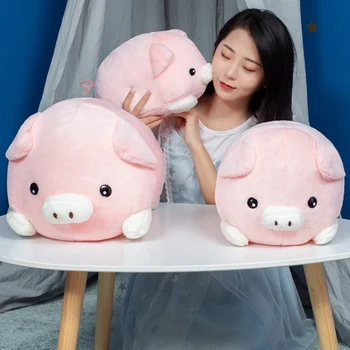 

30-50cm kawaii plush toys Cartoon pink pig plush toys fat pig pillow soft cushion Chinese zodiac pig doll birthday gift kid baby