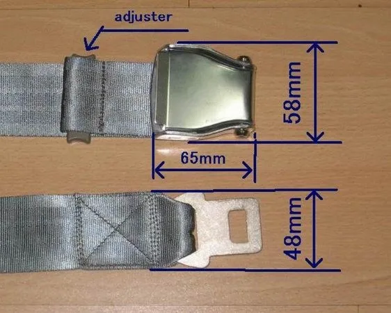 Регулируемый пояс самолетов место Extender/Самолет ремень безопасности Extender/Самолет ремень удлинитель/авиакомпании ремня Extender 58 см