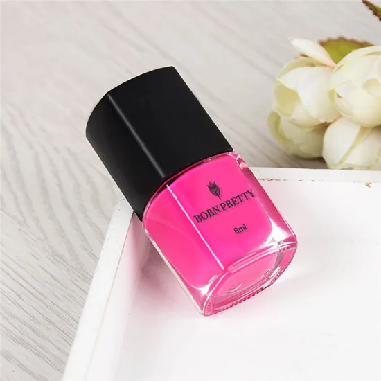 BORN PRETTY 1 бутылка 6 мл тиснение лак для ногтей пластины для печати лак для ногтей украшения 25 цветов - Цвет: Color 20