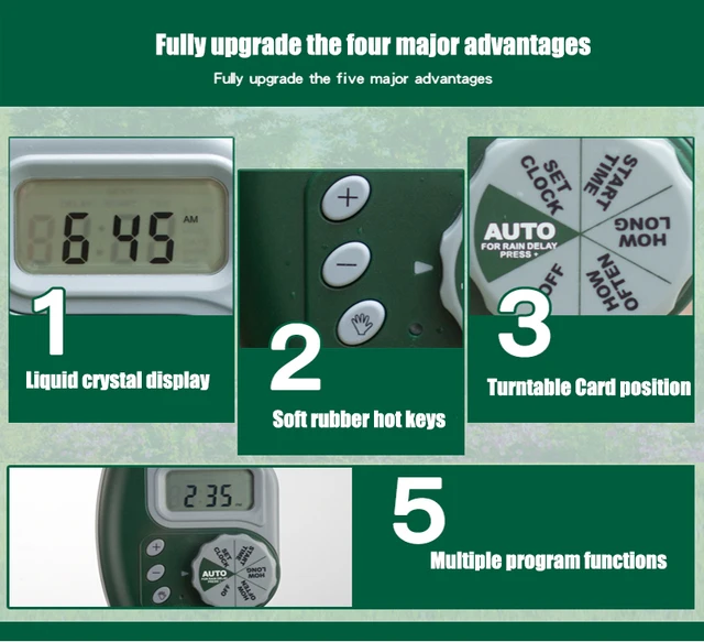 Ogród podlewanie Timer automatyczny elektroniczny licznik wody Home Garden nawadnianie Timer Controller system Autoodtwarzanie nawadniacz -