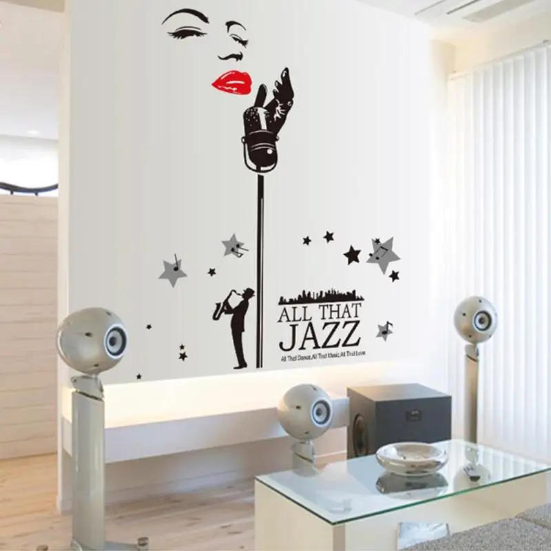 Online Get Vinyl Jazz Aliexpress Com Alibaba Group Wall Decal Vinyl Sticker Decals Sax Saxophone Musican Jazz Music Notes China Mainland