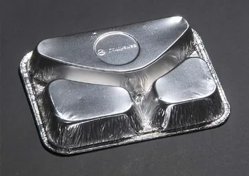

721takeaway packaged disposable barbecue lunch box alumimium foil snack box (125pcs /lot)