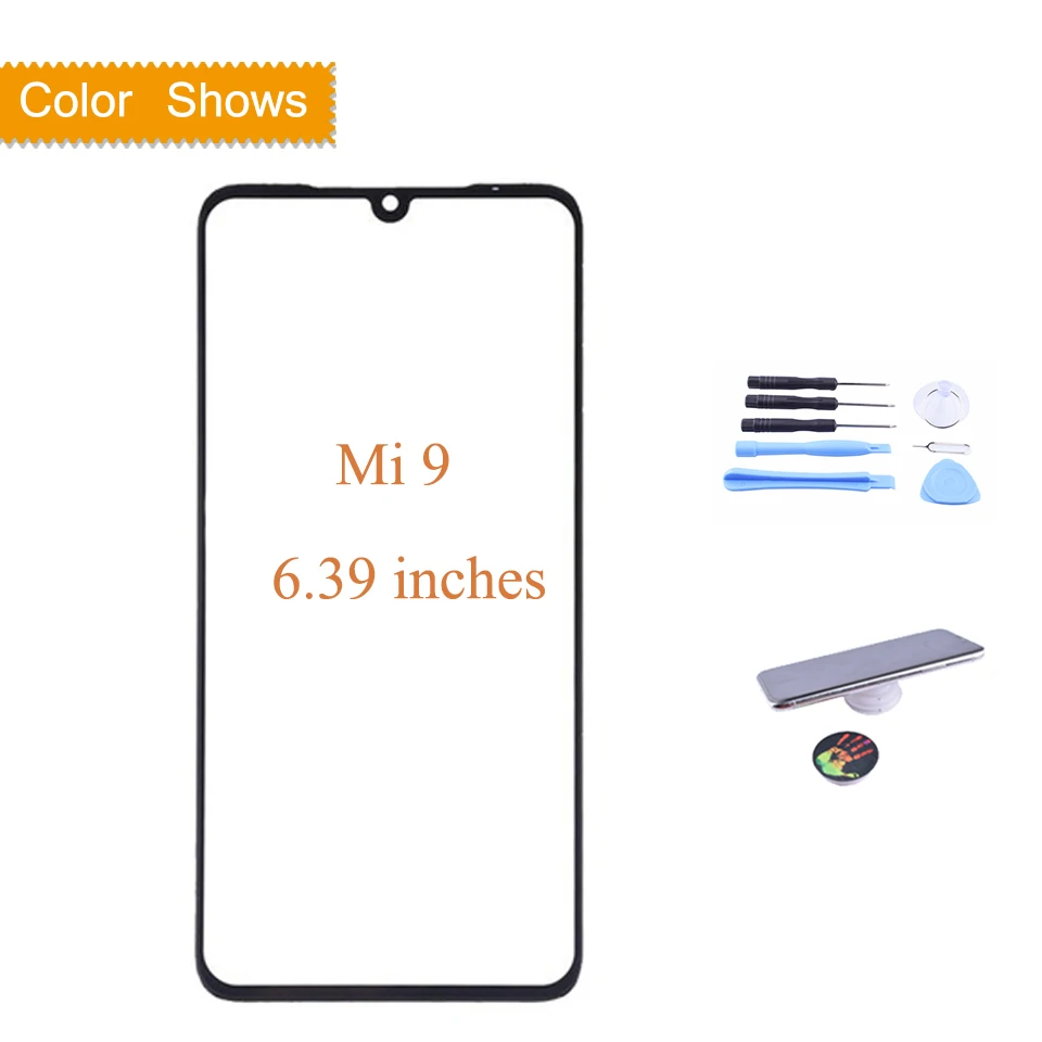 Для Xiaomi mi 9 mi 9 SE сенсорный экран панель передняя внешняя стеклянная линза сенсорный экран без ЖК-дисплея mi 9 mi 9SE Замена стеклянного объектива - Цвет: Mi9 with gift