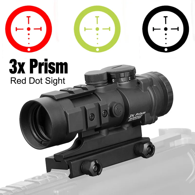 

PPT Tactical scopes 3x Prism Red Dot Sight with Ballistic CQ Reticle GZ1-0309