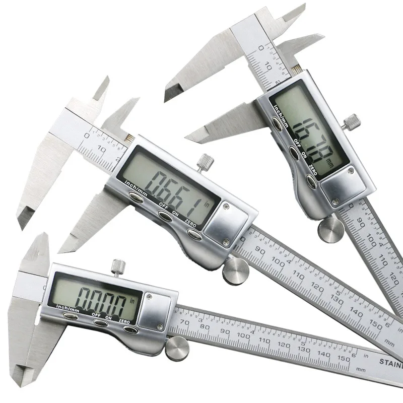 

High quality all-metal electronic digital display cursor caliper 0-150mm precision 0.01mm Measurement internal external diameter