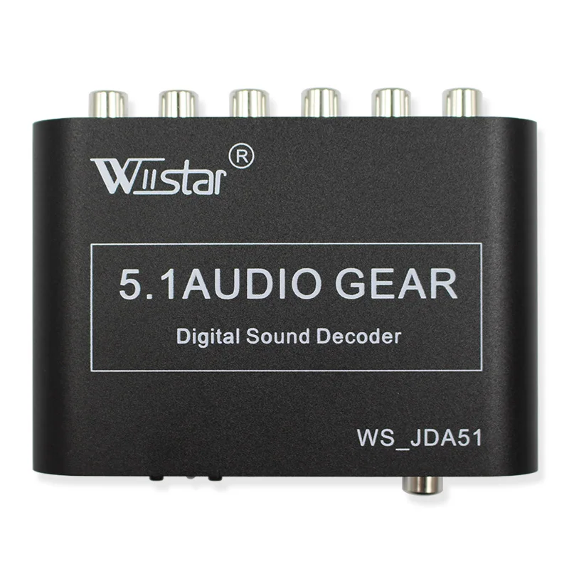 Wiistar 5,1 аудио декодер SPDIF коаксиальный к RCA DTS AC3 цифровой к 5,1 усилитель аналоговый декодер для PS3 dvd-плеер