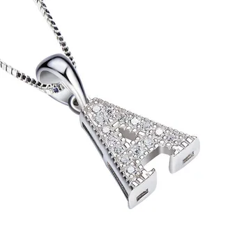 

Red Trees Brand Fine Jewelry Fashion Simple A-Z Letter Name Necklace Personality 925 Sterling Silver Initial Necklace