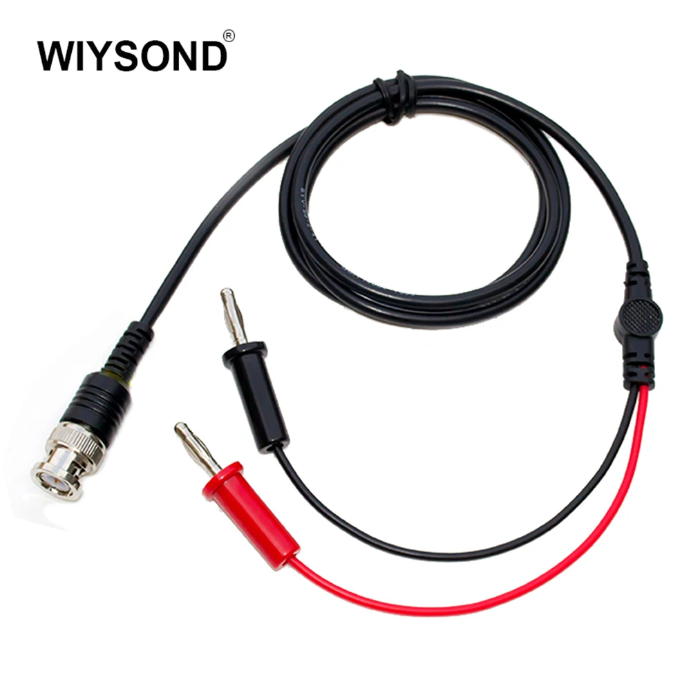 

O076 Oscilloscopes Probe Coaxial Cable with BNC Male plug to Dual 4mm Banana Plug 1m length