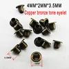 300PCS 4MM*2MM*3.5MM Copper silver EYELET button sewing clothes accessory round buttons leather eyelets ME-066 ► Photo 2/3