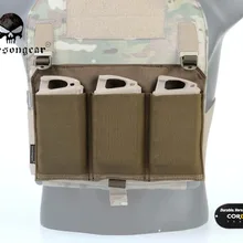 Emerson тактический быстрый зажим передняя Панель Emerson Съемная platebag тройной M4 подсумок для 4019/4020 жилет EM6407CB