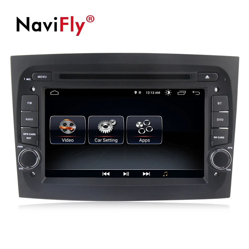 Flash Deal Navifly Android 8.1 Car Multimedia DVD Radio Player for Fiat Doblo 2015 2016 with BT Wifi Stereo GPS navigation Canbus 2Din 1