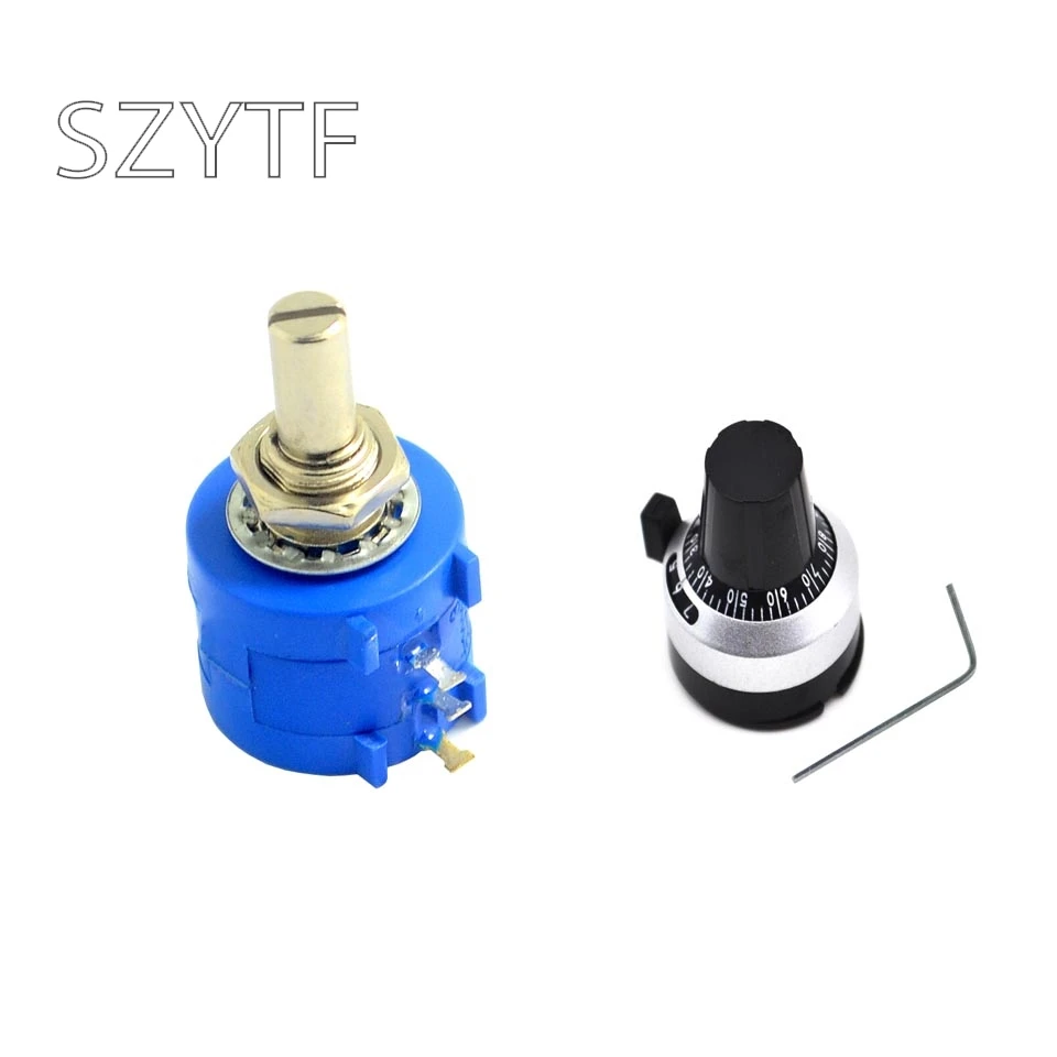 

3590s-2-502 precision multi- turn potentiometer 5K + knob scale knob with locking