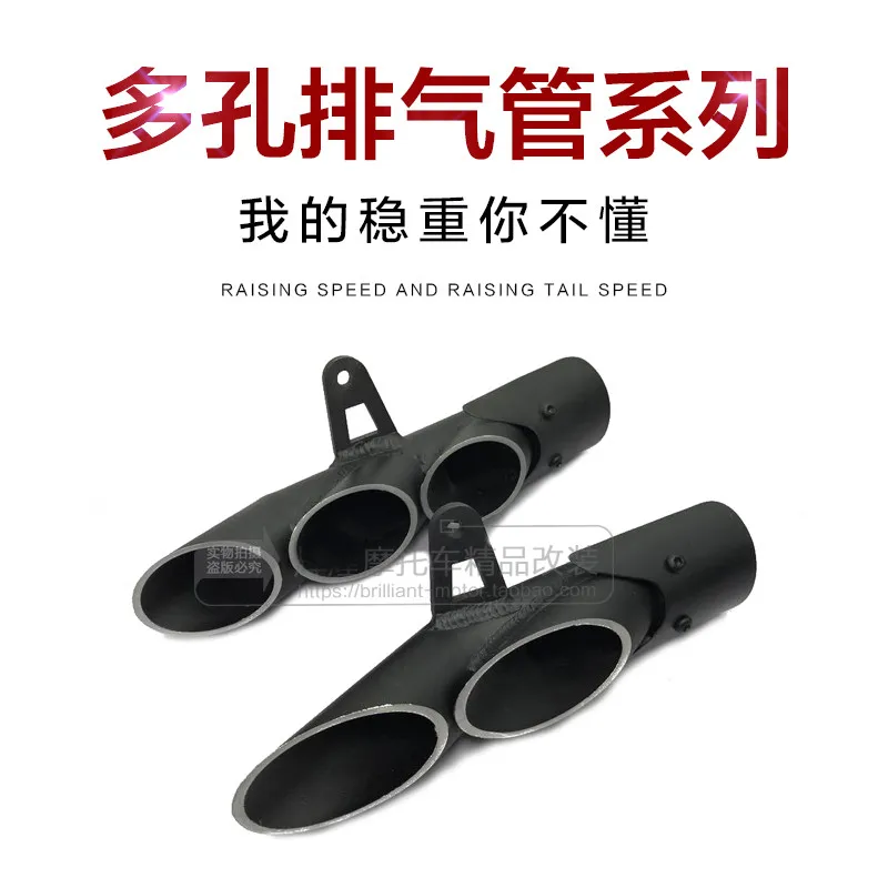 

51mm Motorcycle Double/Triple Down toce slip-on Akrapovic Yoshimura Exhaust Muffler for R6 ZX6R Z900 CBR500R GSXR1000R CBR1000R