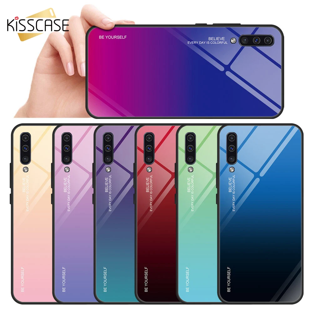 

Tempered Glass Phone Case For Samsung Galaxy A70 A50 A40 A30 A20E A5 2017 A7 A6 A8 2018 S8 S9 S10 Plus Note 10 Pro Cover Coque