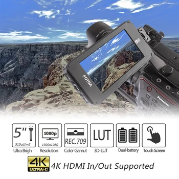 

DP500IIIS A50TL 5" FHD Touch Screen Field Monitor Display 3D LUT HDMI 4K Input/Output for Sony A7SII gh5 Camera video