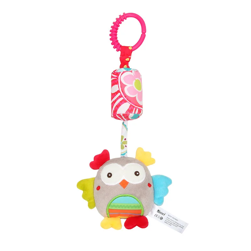 

Cute cartoon animal baby wind chime baby stroller pendant bed bell rabbit bee bird owl dog baby toy plush vocal doll pendant