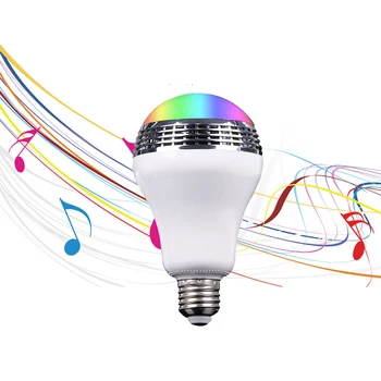 

10W E27 LED RGB Music Bulb AC100V-240V Audio Speakers Lamp Bluetooth 4.0 Audio Speakers Color Changing via smart App Control