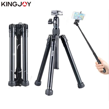 KINGJOY-Mini trípode de Cámara Oficial P058 Para teléfono móvil, soporte de trípode de aluminio Para móvil, palo de Selfie