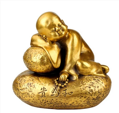 SCY 330+++Zen monk small copper precious Home Furnishing Xinxiangshicheng living room decoration ideas | Дом и сад