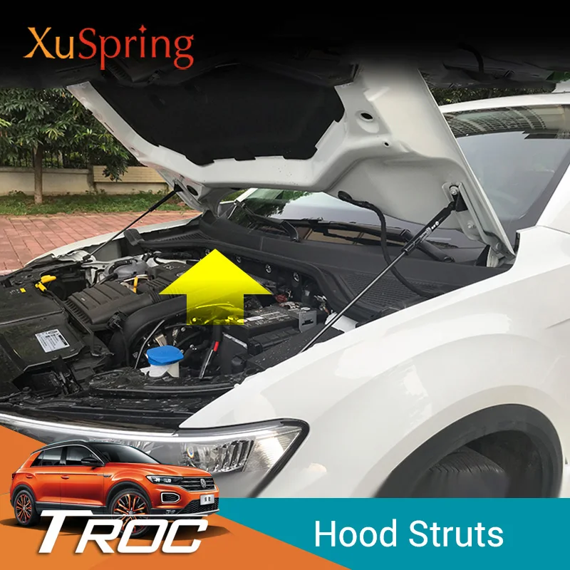 Для VW T Roc Troc 2017 2018 2019 капот для автомобиля поднимающий газовый пружинный ударный