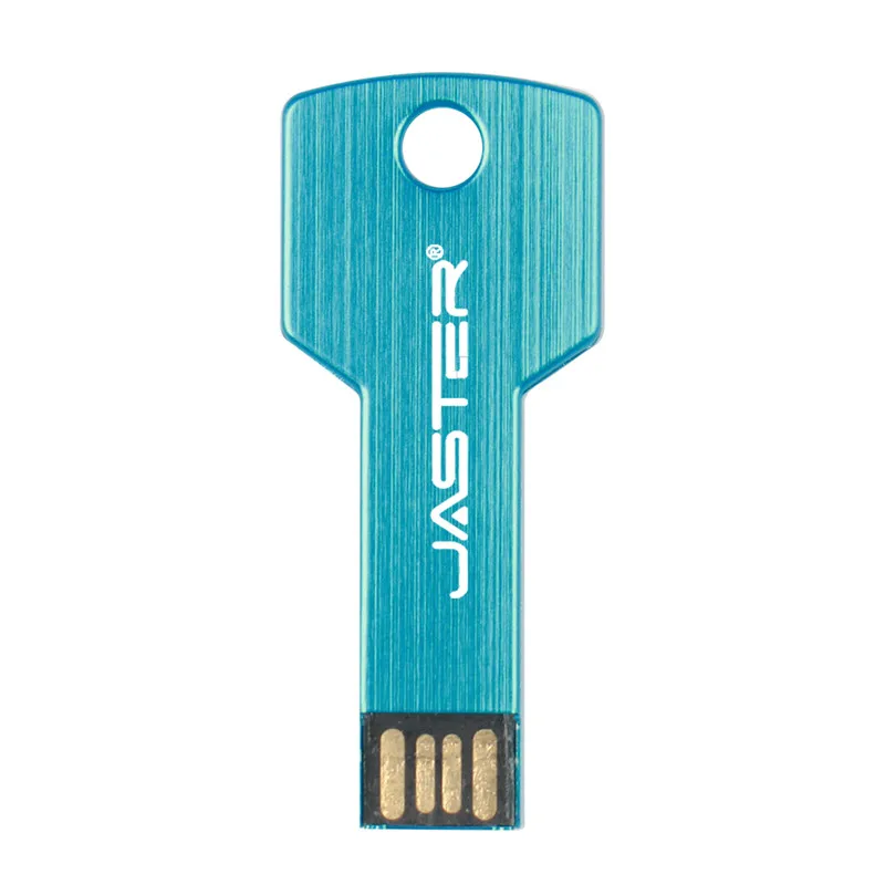 JASTER USB флэш-накопитель 64 Гб металлический ключ Флешка 64 Гб Водонепроницаемый флеш-накопитель USB 2,0 USB Флешка карта памяти USB флеш-накопитель на заказ металл - Цвет: R