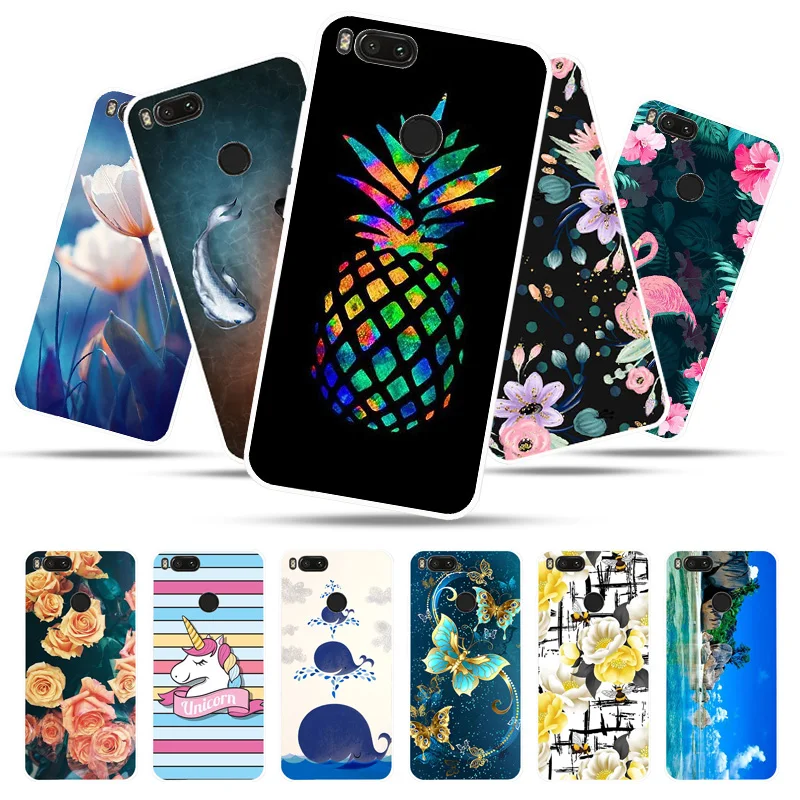 

Bolomboy Painted Case For Xiaomi Mi A1 Case Silicone Soft TPU Cases For Xiaomi MiA1 Mi 5X Cover Wildflowers Animal Bags 5.5 inch