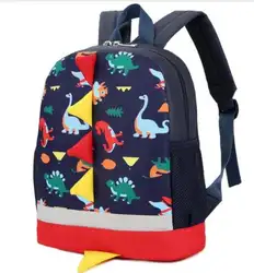 Детская мультяшная школьная сумка рюкзак в виде динозавра-097