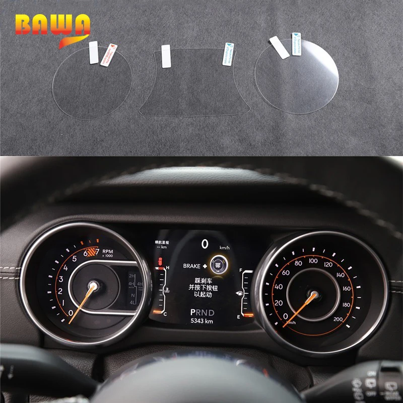 Защитная пленка BAWA для экрана приборной панели GPS навигатора Jeep Wrangler JL 2018 +