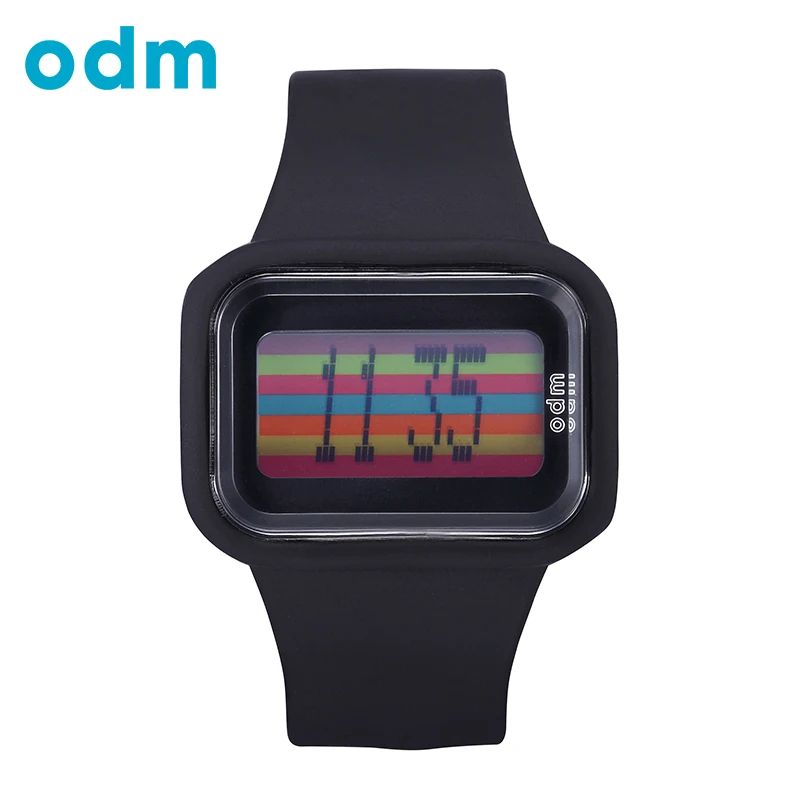 

odm 2017 Top Brand Fashion High Quality Casual Simple Style Silicone Strap digital Watch Women Men Lovers Wrist Watch DD125