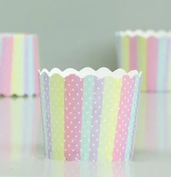 100 шт/партия маленькие размеры 6*5*4,5 см Мути-цвет шаблон вариант бумажные подставки для кексов/стаканчики для кексов, булочек/обертки для пирожных - Цвет: 21