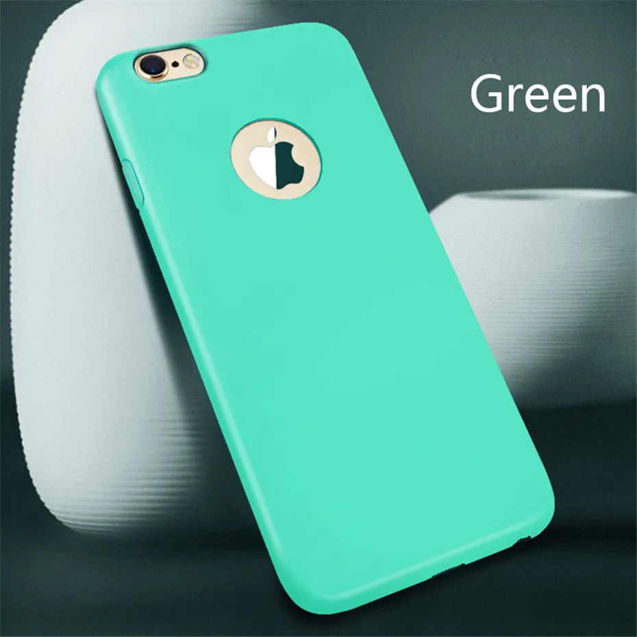 Phone Cases For iphone 7 6 6s Case 5s se 8 Soft Silicone Candy Cover Ultra Thin Protective Case For iPhone X 10 8 7 Plus Capa on (12)