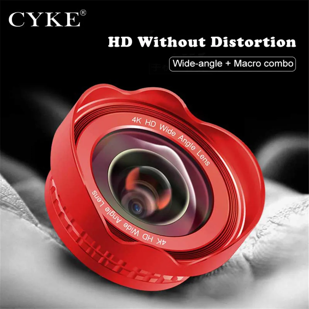 CYKE Professional 16mm Super 4K Wide Angle Cell Phone lens
