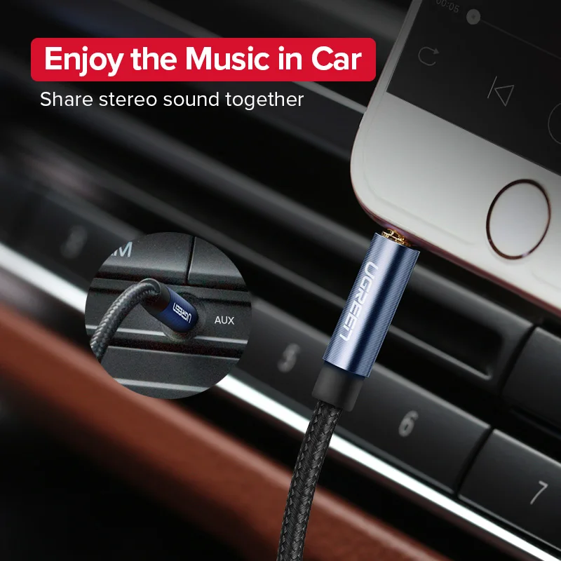 Ugreen Jack 3.5 Audio Cable 3.5mm Speaker Line Aux Cable for iPhone 6 Samsung galaxy s8 Car Headphone Xiaomi redmi 4x Audio Jack Ugreen Jack 3.5 Audio Cable 3.5mm Speaker Line Aux Cable for iPhone 6 Samsung galaxy s8 Car Headphone Xiaomi redmi 4x Audio Jack