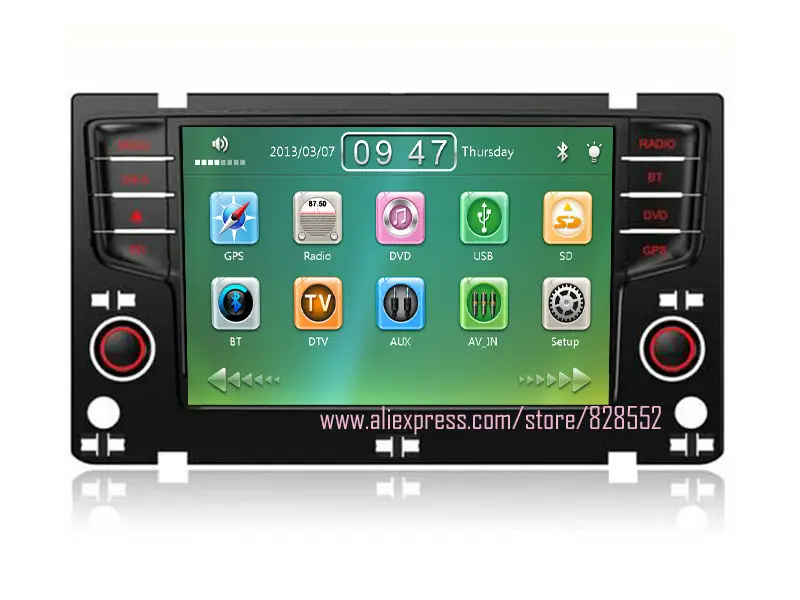 Best Free Shipping 8 inch Car Dvd Gps Radio For VW vw golf 7 GPS Radio mp3 usb free map 0