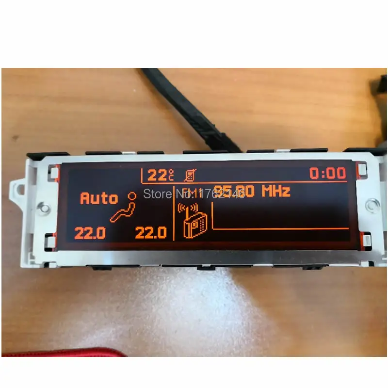 Подлинный и ЖК-дисплей Поддержка USB кондиционер экран часы красный монитор 12 pin для peugeot 407 Citroen C5 RD4