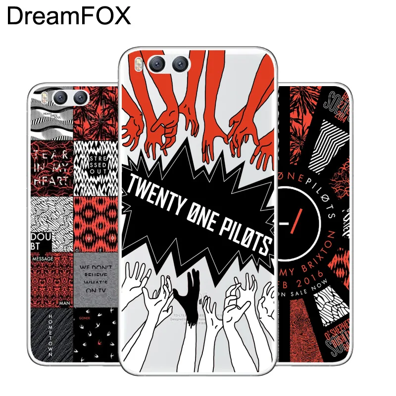 DREAMFOX L552 Twenty One Pilots Soft TPU Silicone Case Cover For Xiaomi Mi Note 2 3 4 5 6 8 SE M5 4C 4S 5C 5S 5X 6X A1 Plus |