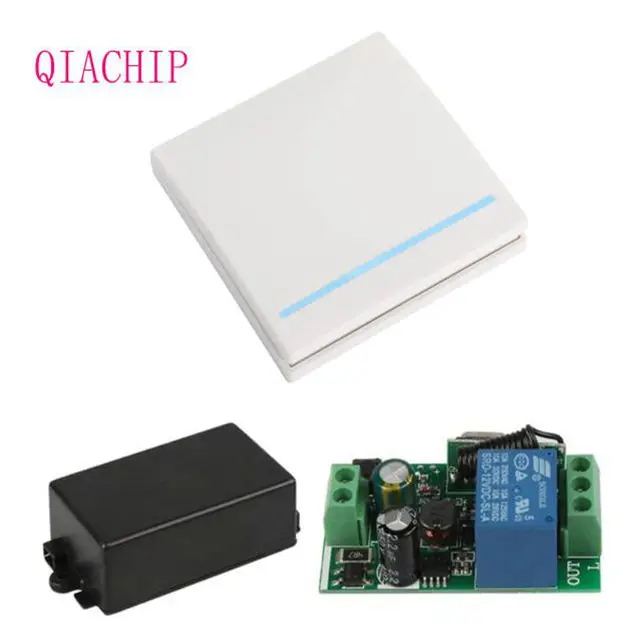 

Universal 433 MHz Wireless Remote Control Switch AC 110V 220V 1CH Relay Receiver Module & Wall Panel RF Remote Controls