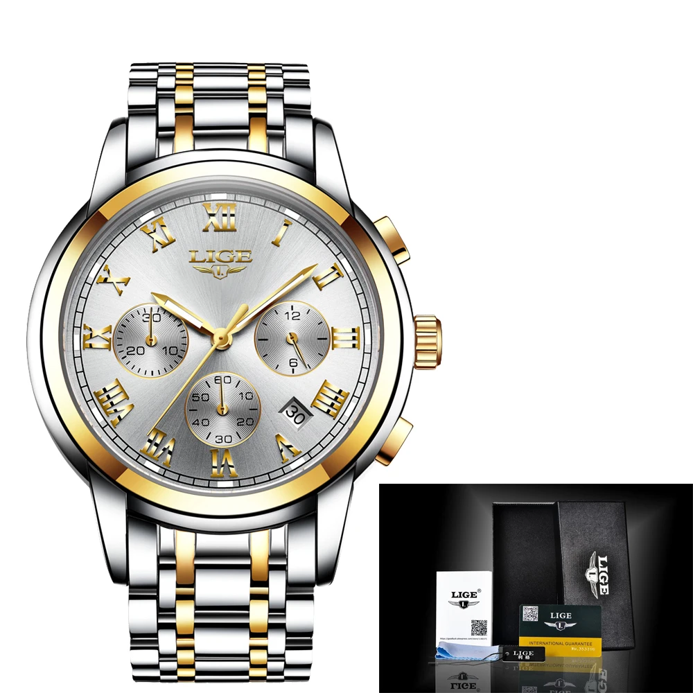 Reloj Hombre 2018 New Watches Men Luxury Brand LIGE Men Sports Watch Men Waterproof Full Steel Quartz Clock Men's Watch+Box Reloj Hombre 2018 New Watches Men Luxury Brand LIGE Men Sports Watch Men Waterproof Full Steel Quartz Clock Men's Watch+Box