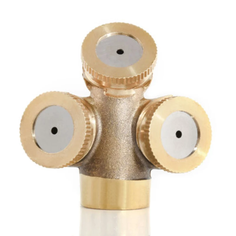 

Garden Tools 3/4 Hole Adjustable Brass Spray Misting Nozzle Agricultural Gardening Sprinklers Irrigation Fitting