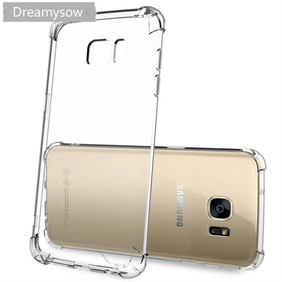 

Anti Knock Clear Case For Samsung Galaxy S8 S9 Plus S7 S6 Edge J3 J5 J7 2016 2017 Note 8 5 4 A5 A7 2018 A720 C7 A320 Back Cover
