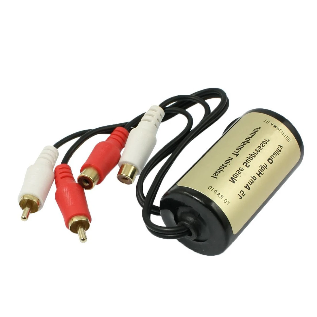 

SZS Hot Car RCA Male to Female Ground Loop Isolator Noise Filter 15A