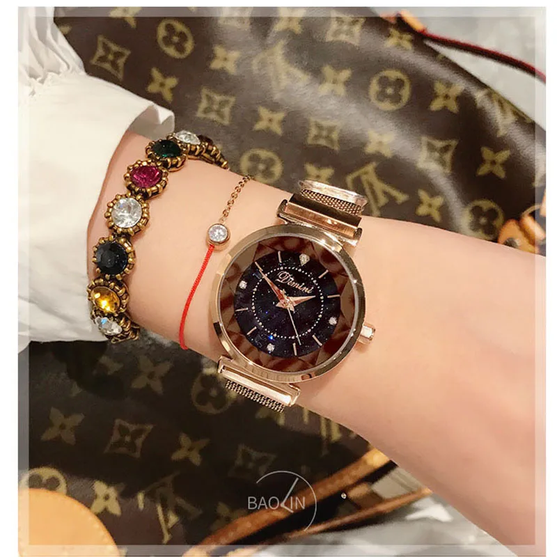 Dimini женские роскошные Брендовые женские наручные часы с кристаллами Модные женские кварцевые женские часы женские наручные часы Montre Femme